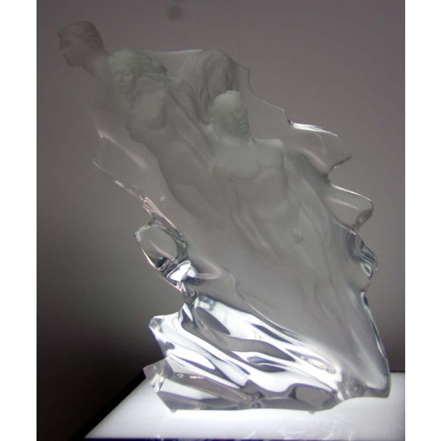 Frederick Hart "Passages"1987 Lucite Acrylic Sculpture Hand Signed For Sale - Image 12 of 13