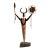 Mid 20th Century Shaman Mixed Metal Sculpture Attributed to Bill Worrell (1936-2021) For Sale