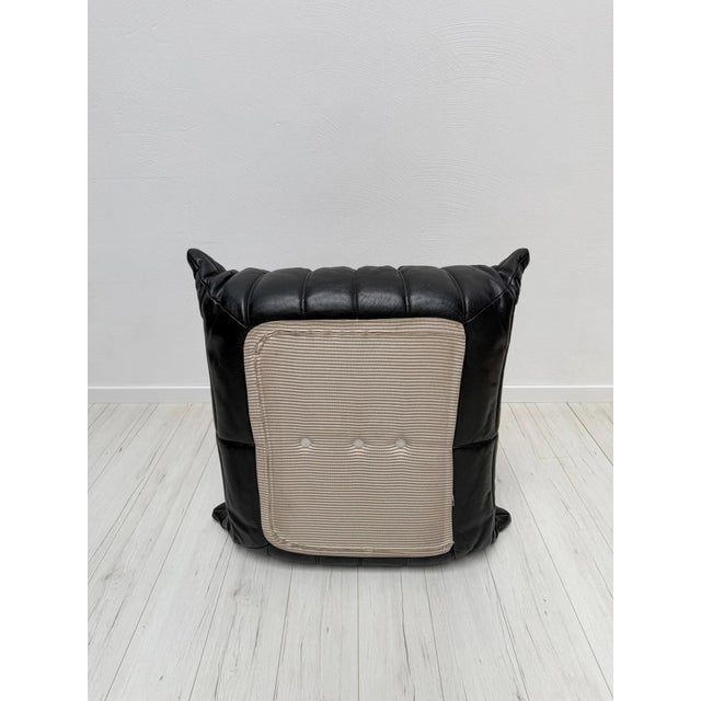 Vintage Togo Sofa in Black Leather by Michel Ducaroy for Ligne Roset, 1990s, Set of 4 For Sale - Image 15 of 18