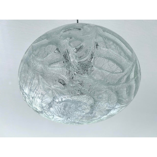 Vintage Murano Glass Pendant Light by Doria, 1970s For Sale - Image 10 of 17