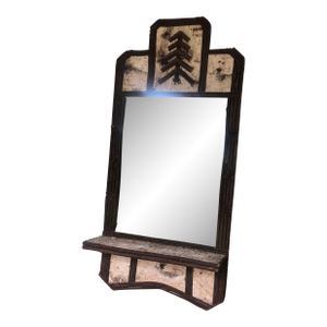 Vintage Handcrafted Adirondack Style Mirror