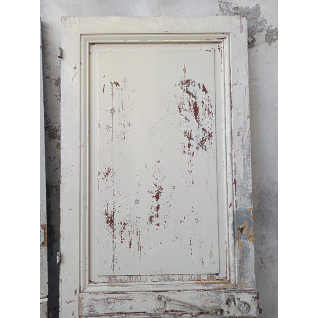 Vintage Cream Fir Doors, Set of 5 For Sale - Image 14 of 18