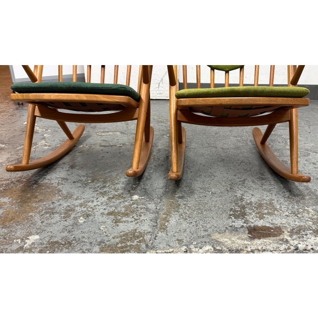 Frank Reenskaug for Bramin Mobler Rocking Chairs, Circa 1960's, Pair For Sale - Image 10 of 12