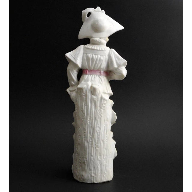 Vintage Bisque of French Renaissance Era Pic Axe Figurine For Sale - Image 4 of 7