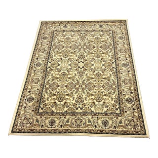 3ft 11in X 5ft 3in Kenneth Mink Infinity Persian Ivory Area Rug For Sale