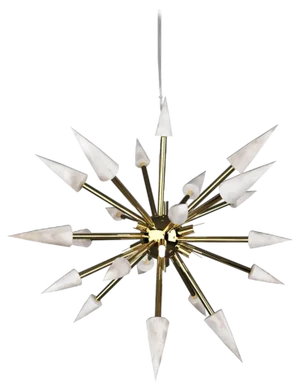 Perseo 50 Pendant Lamp in Gilt Metal by Alabastro Italian