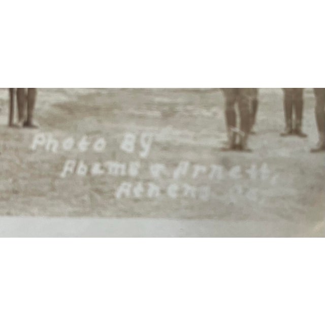 Portraiture Antique Early 20th Century Sepia Panoramic Photograph Military Battalion Wwi? For Sale - Image 3 of 12