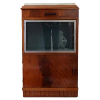Auxiliary Cabinet with Art Deco Showcase For Sale