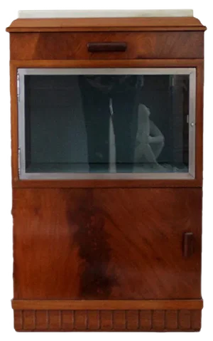 Auxiliary Cabinet with Art Deco Showcase
