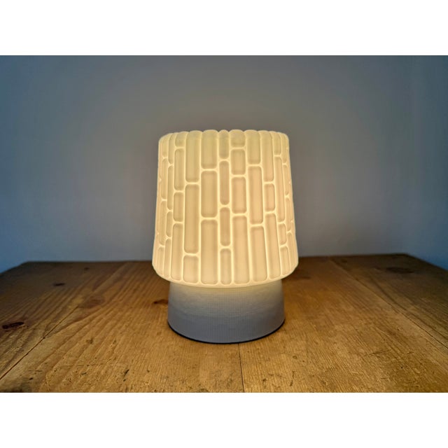 Vintage White Porcelain Ceiling Light, 1970s For Sale - Image 11 of 12