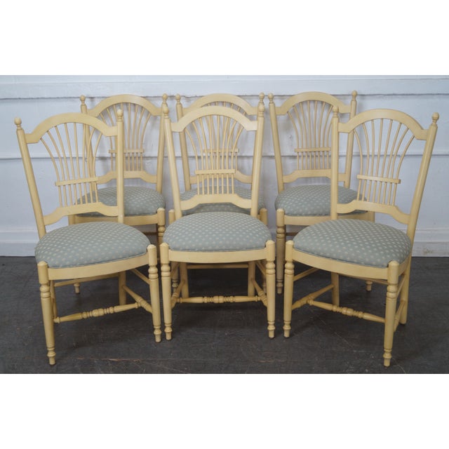 Ethan Allen Country French Dining Chairs Set of 6 Chairish
