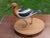 Late 20th Century American Avocet Tim TerMeer 1/30 Hand-Painted Metal Sculpture Spinning Wood Base For Sale - Image 6 of 13