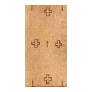 Oversized Vintage Moroccan Tuareg Mat With Geometric Patterns, From Rug & Kilim For Sale