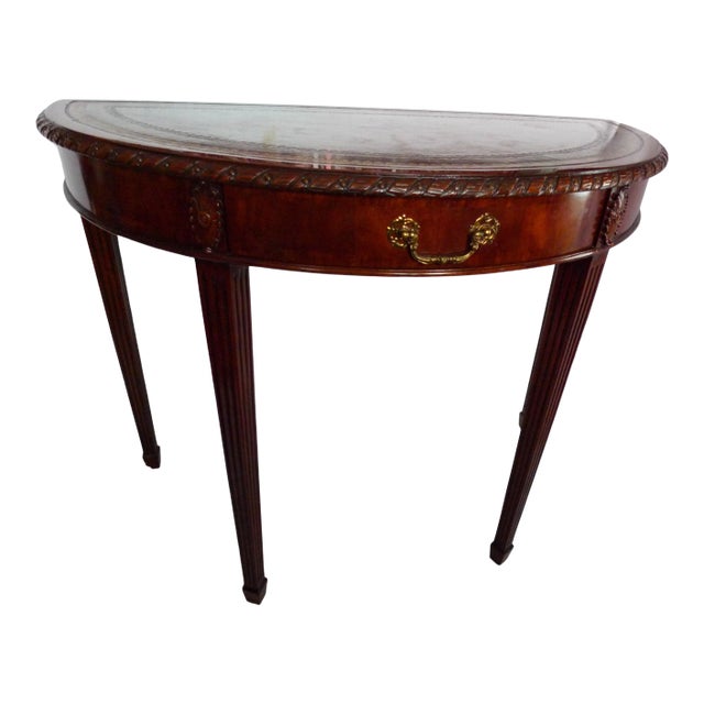 Maitland-Smith Regency Mahogany Console Table For Sale