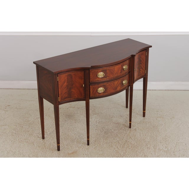 Traditional Henkel Harris Mahogany #2356 Inlaid Sideboard For Sale - Image 3 of 16