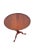 1940s Walnut Pie Crust Side Table Georgian Style Tripod Pedestal For Sale In Philadelphia - Image 6 of 18