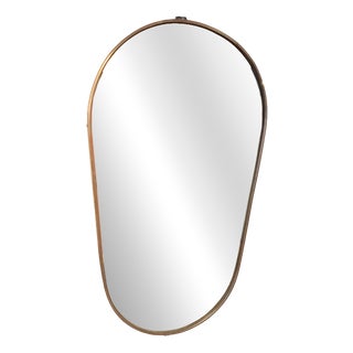 Vintage Italian Oval Mirror, 1950 For Sale