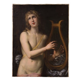 Apollo Playing the Lyre, Nude, 1680, Oil on Canvas For Sale