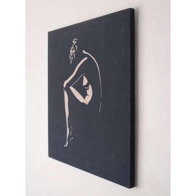 Figurative 1970s Portrait of Female Nude Screen Print For Sale - Image 3 of 8
