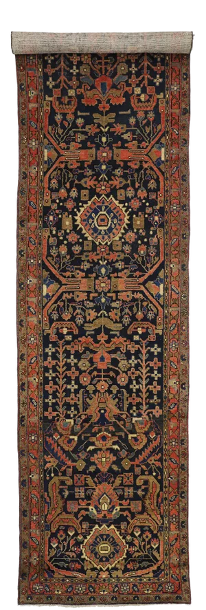 Vintage Nahavand Hamadan Persian Runner - 03'08 X 16'01