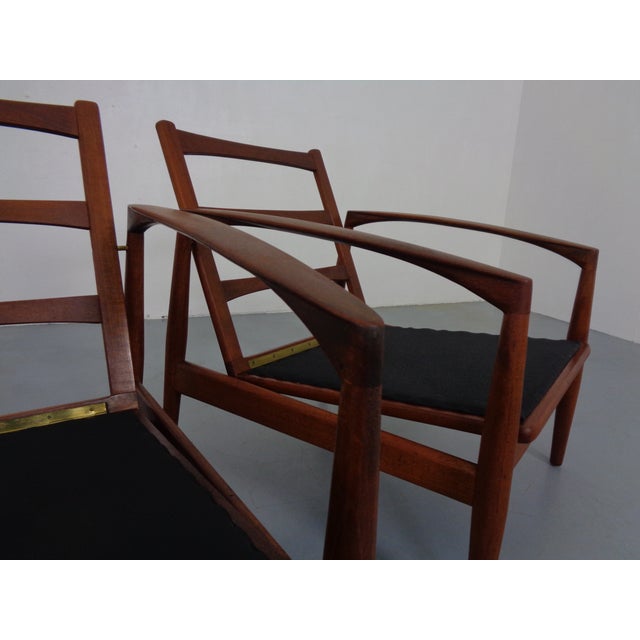 Goldfeder Teak Armchairs from Carl Straub, Germany, 1950s, Set of 2 For Sale - Image 18 of 18