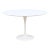 Mid-Century Modern Eero Saarinen for Knoll 47" Round White Tulip Dining Table For Sale