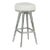 Capri Counter Stool, Polished Nickel For Sale