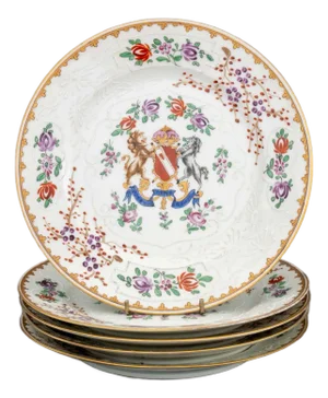 Samson Porcelain Armorial Plates, 5