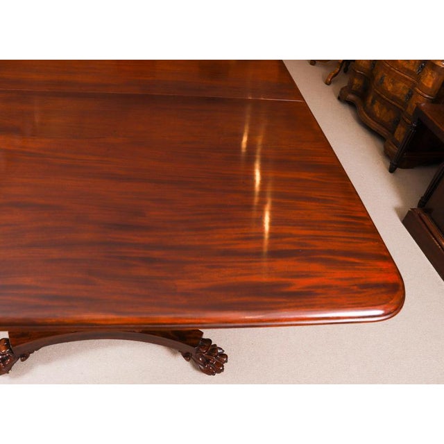 Antique 19th Century George IV Regency Twin Pedestal Dining Table For Sale - Image 16 of 18