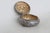 Silver Small Sterling Silver Round Pill Snuff Trinket Lidded Box Embossed Florals 5092b For Sale - Image 8 of 16