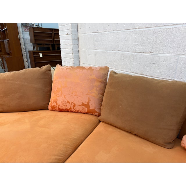 Italian Multi-Sectional Suede Couch by Roche Bobois For Sale - Image 13 of 17
