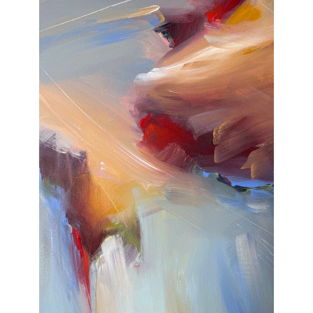 Eileen Walden Johnson Contemporary Expressionist Abstract Acrylic Painting on Canvas, Metal Framed For Sale - Image 9 of 12