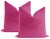 Not Yet Made - Made To Order 22" Cerise Contemporary Velvet Pillows - a Pair For Sale - Image 5 of 5