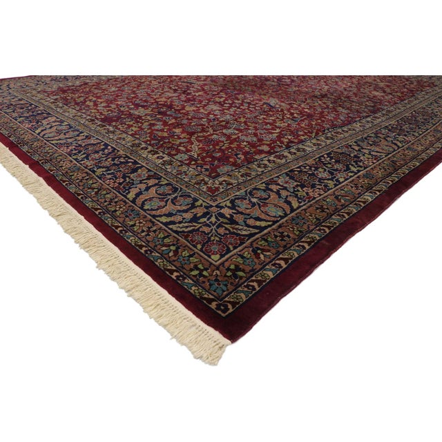 Victorian Antique Indian Agra Rug - 09'11 x 13'10 For Sale - Image 3 of 10