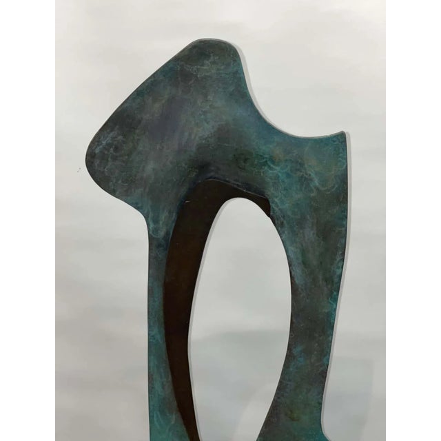 Vintage Large Abstract Bronze For Sale - Image 10 of 13