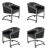 Design Institute America Barrel Back Chairs (Set of 4) For Sale