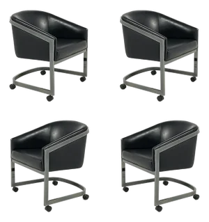 Design Institute America Barrel Back Chairs (Set of 4)