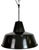 Industrial Black Enamel Factory Lamp with Iron Top, 1950s For Sale - Image 18 of 18