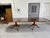 Custom Made Banquet Eastern Black Walnut Two Pedestal Dining Table With Three Leaves, Late 20th Century For Sale - Image 9 of 14
