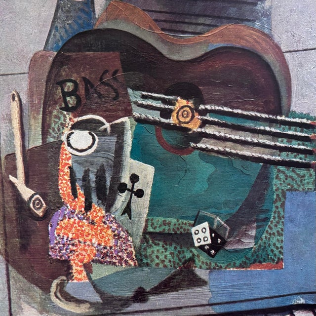 After Picasso, Ma Jolie | a Limited Edition, Full-Color Original Lithograph Printed in Switzerland. Published in the 1940s. For Sale In Boston - Image 6 of 6