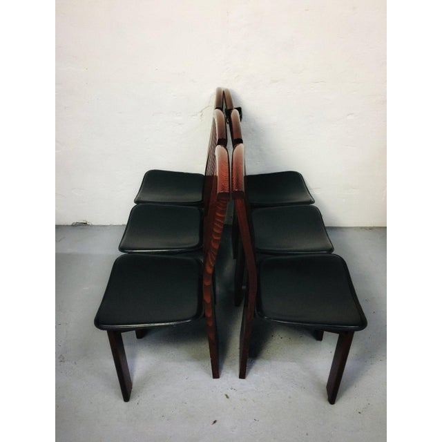 Wood Mid-Century Modern Italian Dining Chairs from Pietro Costantini, 1980s, Set of 6 For Sale - Image 7 of 13