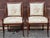 Wood Pair of Late 20th Century Pair of Directoire Style Mahogany Floral Brocade Silk Upholstered Armchairs For Sale - Image 7 of 12