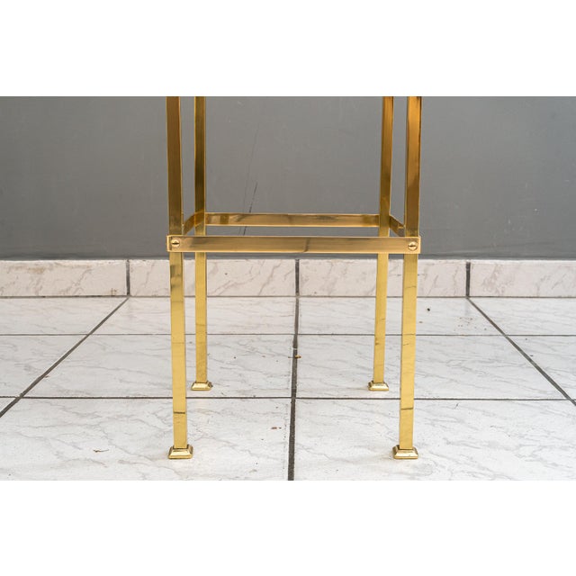 Art Deco Side Table with Black Glass, Vienna, 1920s For Sale - Image 6 of 13