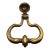 Large Victorian Brass Door Knocker For Sale
