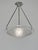 MAYNADIER A French 1930 art deco pendant light in nickel plated solid brass or bronze by Maynadier. The Paris France based...