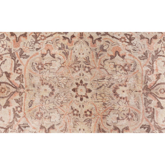 Authentic Persian Tabriz Handmade Wool Carpet For Sale - Image 4 of 9