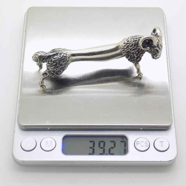 Vintage Italian Silver Aries Spoon Rest, 1980s For Sale - Image 11 of 14