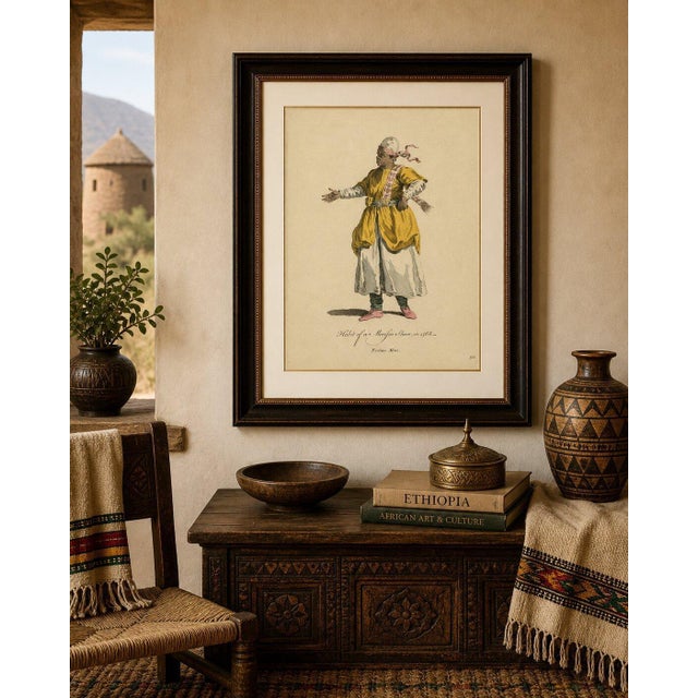 Hollywood Regency European School Artist, Habit of a Moorish Slave, 1749, Engraving For Sale - Image 3 of 10