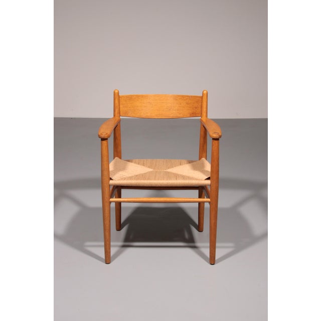 Dining Chairs in Oak with New Papercord by Hans J. Wegner for Carl Hansen, 1960, Set of 6 For Sale - Image 9 of 13