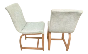 Gilbert Rohde Heywood Wakefield Art Deco Bentwood Side Chairs - A Pair